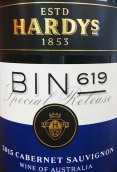 哈迪619號(hào)酒窖赤霞珠干紅葡萄酒(Hardys Bin 619 Cabernet Sauvignon, South Eastern Australia)