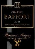 貝爾納·馬格雷巴福特酒莊紅葡萄酒(Bernard Magrez Chateau Baffort, Blaye Cotes de Bordeaux, France)