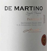 德馬丁諾單一園長相思干白葡萄酒(De Martino Single Vineyard Parcela 5 Sauvignon Blanc, Casablanca Valley, Chile)