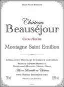 博塞教堂園紅葡萄酒(Chateau Beausejour Cuvee Clos de l'Eglise, Montagne-Saint-Emilion, France)