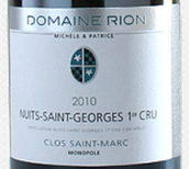 里翁圣馬克園干紅葡萄酒(Domaine Michele et Patrice Rion Clos Saint-Marc, Nuits-Saint -Georges, France)