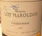 哈羅德大莊園酒莊霞多麗白葡萄酒(Hacienda Los Haroldos Chardonnay, Mendoza, Argentina)