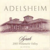 愛德森西拉甜紅葡萄酒(Adelsheim Vineyard Syrah, Willamette Valley, USA)