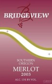 橋景梅洛干紅葡萄酒(Bridgeview Vineyards Merlot, Southern Oregon, USA)