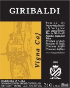 Mario Giribaldi Vigna Caj Barbera d'Alba, Piedmont, Italy