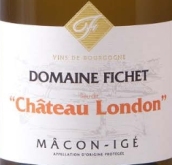 費舍酒莊倫敦古堡（馬貢-伊熱村）干白葡萄酒(Domaine Fichet Macon-Ige Chateau London, Maconnais, France)