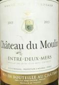 穆蘭酒莊干白葡萄酒(Chateau du Moulin, Entre-Deux-Mers, France)