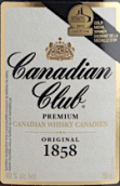 加拿大俱樂部?jī)?yōu)質(zhì)1858加拿大威士忌(Canadian Club Premium 1858 Canadian Whisky, Ontario, Canada)