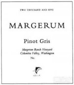 瑪歌如瑪歌如農場園灰皮諾干白葡萄酒(Margerum Margerum Ranch Vineyard Pinot Gris, Columbia Valley, USA)