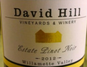 戴維山黑皮諾干紅葡萄酒(David Hill Winery Estate Pinot Noir, Willamette Valley, USA)