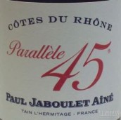 嘉伯乐酒庄平行45红葡萄酒(Paul Jaboulet Aine Parallele 45, Cotes du Rhone, France)