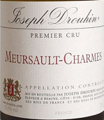 約瑟夫杜魯安酒莊香牡（默爾索一級(jí)園）白葡萄酒(Joseph Drouhin Charmes, Meursault Premier Cru, France)