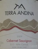 安迪娜赤霞珠干紅葡萄酒(Terra Andina Cabernet Sauvignon, Central Valley, Chile)