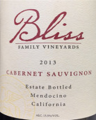 比利斯酒莊赤霞珠干紅葡萄酒(Bliss Family Vineyards Cabernet Sauvignon, Mendocino, USA)