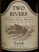 雙河西拉干紅葡萄酒(Two Rivers Winery Syrah, Colorado, USA)