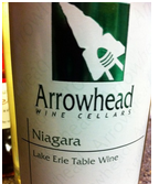 慈菇尼亞加拉河白葡萄酒(Arrowhead Wine Cellars Niagara Wine, USA)