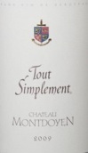 蒙多茵簡單系列赤霞珠混釀干紅葡萄酒(Chateau Montdoyen Tout Simplement, Cotes de Bergerac, France)