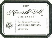 肯尼斯沃爾克圣貝爾納貝園白瑪爾維薩干白葡萄酒(Kenneth Volk San Bernabe Vineyards Malvasia Bianca, Monterey, USA)