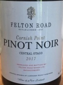 飛騰酒莊科尼什角黑皮諾紅葡萄酒(Felton Road Cornish Point Pinot Noir, Central Otago, New Zealand)