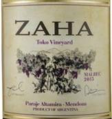 特霍酒莊扎哈托克園馬爾貝克紅葡萄酒(TeHo Zaha Toko Vineyard Malbec, Paraje Altamira, Argentina)