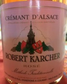 卡爾謝酒莊傳統(tǒng)法桃紅起泡酒(Domaine Robert Karcher et Fils Cremant d'Alsace Rose Methode Traditionnelle, Alsace, France)