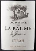 波姆珍妮詩西拉干紅葡萄酒(Domaine de la Baume La Jeunesse Syrah, IGP Pays d'Oc, France)