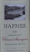 哈夫納酒莊赤霞珠干紅葡萄酒(Hafner Vineyard Cabernet Sauvignon, Alexander Valley, USA)