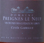 新普雷涅酒莊特釀加里格桃紅葡萄酒(Domaine Preignes Le Neuf Cuvee Garrigue Rose, Coteaux du Libron, France)