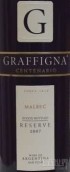 格雷菲娜森特納里烏珍藏馬爾貝克干紅葡萄酒(Graffigna Centenario Reserve Malbec, Pedernal Valley, Argentina)