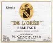 莎普蒂尔德罗雷白葡萄酒(M. Chapoutier De l’Oree, Ermitage, France)