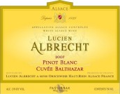 艾伯特“巴爾薩澤”白皮諾干白葡萄酒(Lucien Albrecht Pinot Blanc Cuvee Balthazar, Alsace, France)