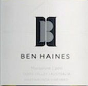 本海因斯酒莊瓦瑞木嗒瑪珊干白葡萄酒(Ben Haines Wine Warramunda Marsanne, Yarra Valley, Australia)