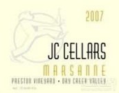 杰夫科恩普勒斯頓園瑪珊干白葡萄酒(JC Cellars Preston Vineyard Marsanne, Dry Creek Valley, USA)