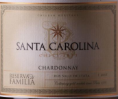 圣卡羅酒莊家族珍藏霞多麗白葡萄酒(Santa Carolina Reserva de Familia Chardonnay, Itata Valley, Chile)