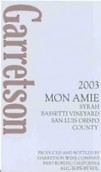 加勒森酒莊巴塞蒂園我的女友西拉干紅葡萄酒(Garretson Bassetti Vineyard Mon Amie Syrah, San Luis Obispo County, USA)