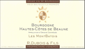 杜布瓦酒莊蒙特巴特瓦（上伯恩丘）白葡萄酒(Louis Liger Dubois Bourgogne Les Mont Batois, Hautes Cotes de Beaune, France)