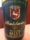 鮑德溫迪格雷格迷霧干白葡萄酒(Baldwin Vineyards Mist Di Greco, NY, USA)