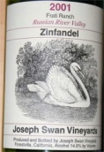 約瑟夫斯旺兄弟園仙粉黛干紅葡萄酒(Joseph Swan Vineyards Frati Ranch Zinfandel, Russian River Valley, USA)