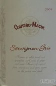 庫奇諾酒莊灰皮諾干白葡萄酒(Cousino Macul Sauvignon Gris, Maipo Valley, Chile)