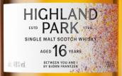 高原骑士你我之间16年单一麦芽苏格兰威士忌(Highland Park Between You and I Aged 16 Years Single Malt Scotch Whisky, Orkney, UK)