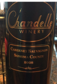 躍升赤霞珠干紅葡萄酒(Chandelle Winery Cabernet Sauvignon, Sonoma County, USA)