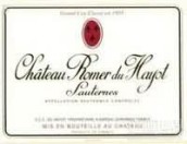 羅曼萊酒莊貴腐甜白葡萄酒(Chateau Romer du Hayot, Sauternes, France)