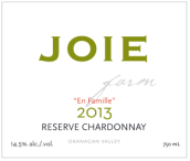 喜悅酒莊珍藏霞多麗半干型白葡萄酒(Joie Farm Reserve Chardonnay, Okanagan Valley, Canada)