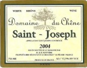 橡树酒庄圣约瑟夫白葡萄酒(Domaine du Chene Saint-Joseph Blanc, Rhone, France)
