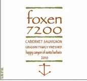 ?？松窭髂峒易鍒@赤霞珠干紅葡萄酒(Foxen Grassini Family Vineyard Cabernet Sauvignon, Santa Barbara County, USA)