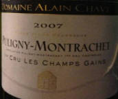 阿蘭查維酒莊香閣（普里尼-蒙哈榭一級園）白葡萄酒(Domaine Alain Chavy Les Champs Gains, Puligny-Montrachet Premier Cru, France)