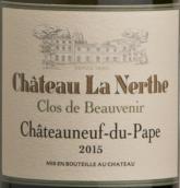 拿勒酒庄博瓦尼园红葡萄酒(Chateau La Nerthe Clos de Beauvenir, Chateauneuf-du-Pape, France)