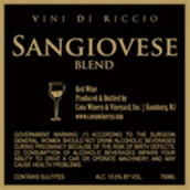 卡瓦維尼底里奇奧桑嬌維塞-梅洛混釀干紅葡萄酒(Cava Winery & Vineyard Vini di Riccio Sangiovese-Merlot, New Jersey, USA)