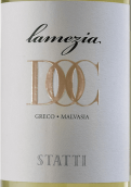 斯塔蒂酒莊拉梅齊亞格雷克-瑪爾維薩白葡萄酒(Statti Lamezia Greco Malvasia, Calabria, Italy)
