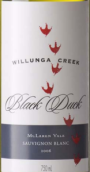 威倫加溪黑鴨長(zhǎng)相思白葡萄酒(Willunga Creek Black Duck Sauvignon Blanc, McLaren Vale, Australia)